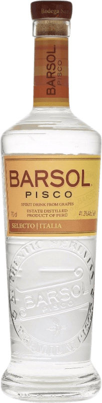 52,95 € Envio grátis | Pisco Barsol Selecto Italia Peru Garrafa 70 cl