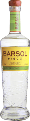 46,95 € Envio grátis | Aguardente Pisco Barsol Supremo Mosto Verde Italia Peru Garrafa 70 cl