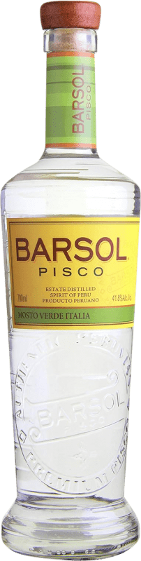 46,95 € 免费送货 | Pisco Barsol Supremo Mosto Verde Italia 秘鲁 瓶子 70 cl