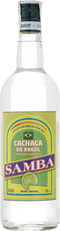 10,95 € Envío gratis | Cachaza Samba Brasil Botella 1 L