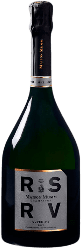 46,95 € Envío gratis | Espumoso blanco G.H. Mumm RSRV Cuvée 4.5 Grand Cru Brut A.O.C. Champagne Champagne Francia Pinot Negro, Chardonnay Botella 75 cl