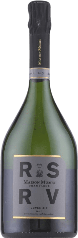 59,95 € Бесплатная доставка | Белое игристое G.H. Mumm RSRV Cuvée 4.5 Grand Cru брют A.O.C. Champagne шампанское Франция Pinot Black, Chardonnay бутылка 75 cl