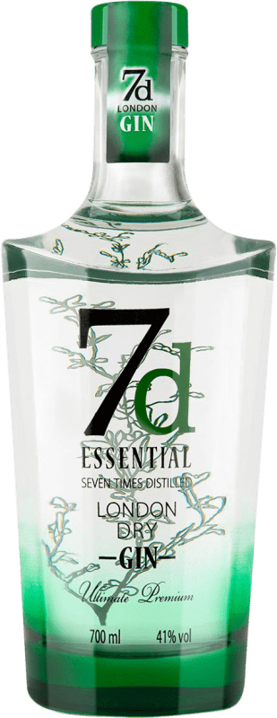 23,95 € Envio grátis | Gin 7D Gin Essential Reino Unido Garrafa 70 cl