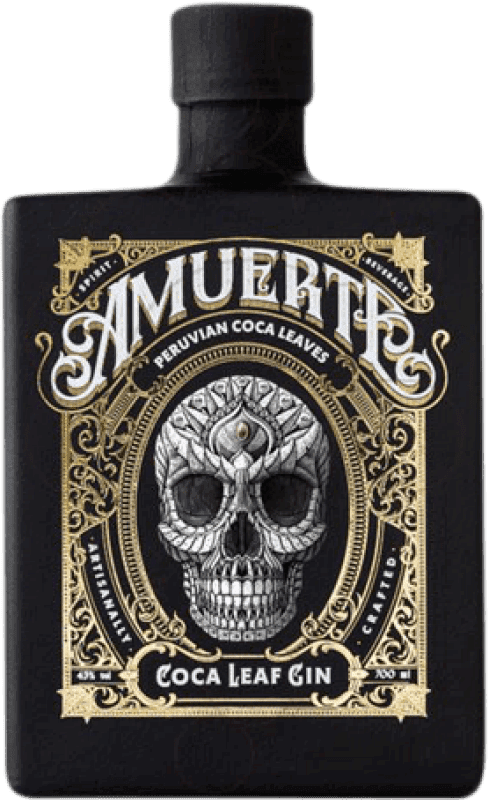 71,95 € 免费送货 | 金酒 Amuerte Gin Black 意大利 瓶子 70 cl