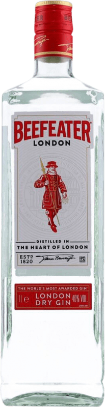 23,95 € Free Shipping | Gin Beefeater United Kingdom Bottle 1 L