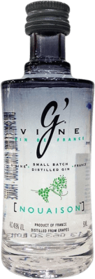 4,95 € Envio grátis | Gin G'Vine Nouaison França Garrafa Miniatura 5 cl