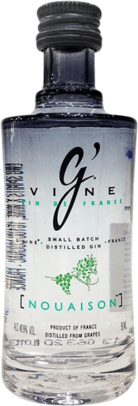 6,95 € Envio grátis | Gin G'Vine Nouaison França Garrafa Miniatura 5 cl