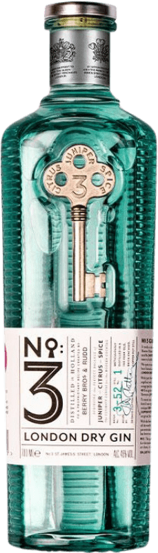 45,95 € Envio grátis | Genever Gin The London Nº 3 Reino Unido 70 cl