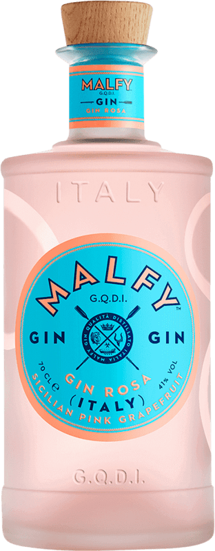 32,95 € Envío gratis | Ginebra Malfy Rosa Italia Botella 70 cl