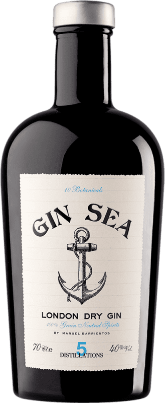 25,95 € Envio grátis | Genever Gin Sea Espanha 70 cl