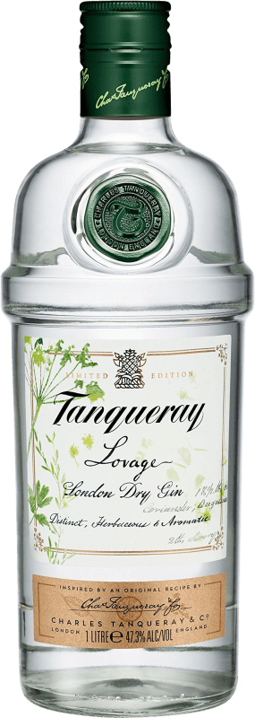 55,95 € Бесплатная доставка | Джин Tanqueray Lovage Объединенное Королевство бутылка 1 L