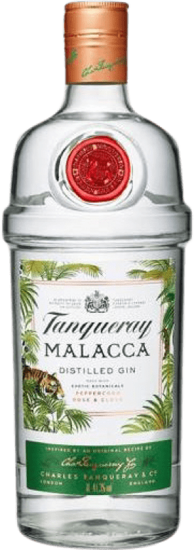 32,95 € Envio grátis | Gin Tanqueray Malacca Reino Unido Garrafa 1 L