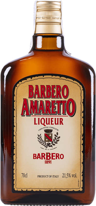 10,95 € Envío gratis | Amaretto Barbero Italia Botella 70 cl