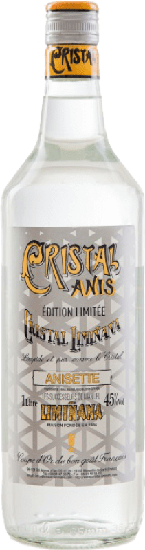 16,95 € Kostenloser Versand | Anislikör Cristal Anís Trocken Spanien Flasche 1 L