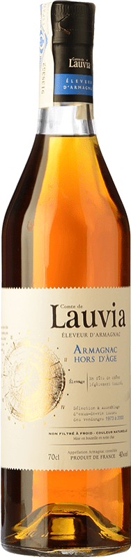 101,95 € Envio grátis | Armagnac Lauvia. Hors d'Age França Garrafa 70 cl