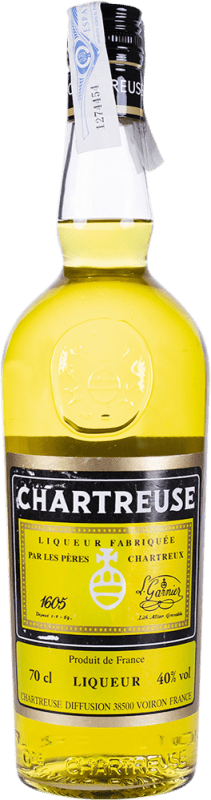 49,95 € Envío gratis | Licores Chartreuse Jaune (Groc Amarillo) Francia Botella 70 cl