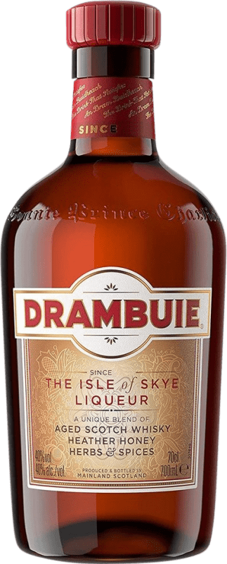 29,95 € Бесплатная доставка | Ликёры Drambuie Объединенное Королевство 70 cl Honey — Мёд, Whisky — Виски