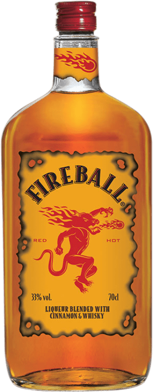 17,95 € 免费送货 | 利口酒 Fireball Red Hot 加拿大 瓶子 70 cl