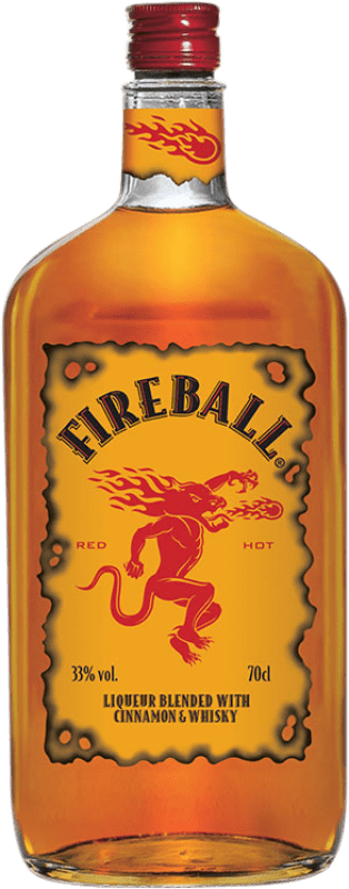 17,95 € Spedizione Gratuita | Liquori Fireball Red Hot Canada 70 cl Cinnamon — Cannella, Whisky
