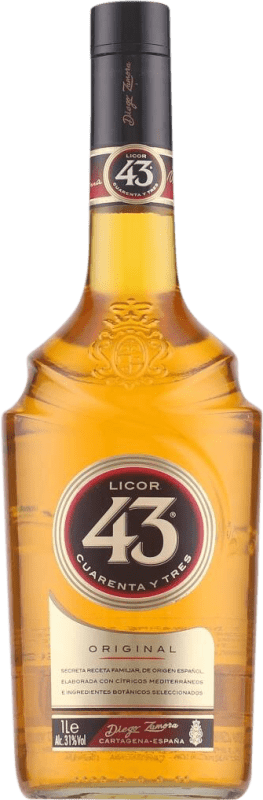 24,95 € 免费送货 | 利口酒 Licor 43 Cuarenta y Tres 西班牙 瓶子 1 L