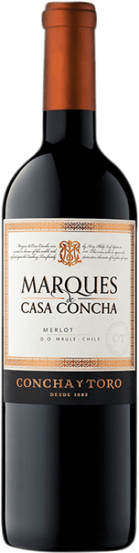 26,95 € Бесплатная доставка | Красное вино Concha y Toro Marqués de Casa Concha I.G. Valle del Maipo Долина Майпо Чили Merlot — Мерло, Malbec — Мальбек Бутылка 75 cl