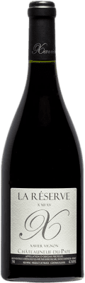 66,95 € Envío gratis | Vino Tinto Xavier Vignon X XII XV NV Reserva A.O.C. Châteauneuf-du-Pape Provence Francia Garnacha, Mourvèdre, Cinsault, Counoise 75 cl