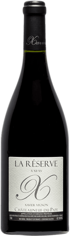 66,95 € Бесплатная доставка | Красное вино Xavier Vignon La Réserve X XII XV NV Резерв A.O.C. Châteauneuf-du-Pape Прованс Франция Grenache, Mourvèdre, Cinsault, Counoise бутылка 75 cl