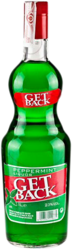 10,95 € Envío gratis | Licores Get Back Pippermint Verd Francia Botella 1 L