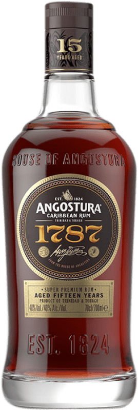 96,95 € Envío gratis | Ron Angostura 1787 Extra Añejo Trinidad y Tobago Botella 70 cl