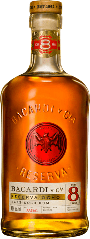 32,95 € 送料無料 | ラム Bacardí Extra Añejo 予約 バハマ 8 年 ボトル 70 cl