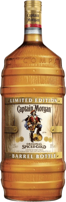 33,95 € Envío gratis | Ron Captain Morgan Spiced Añejo Barrel Bottle Jamaica Botella Magnum 1,5 L