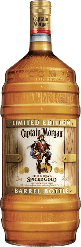 35,95 € 送料無料 | ラム Captain Morgan Barrel — 樽 Añejo — 熟成ラム ジャマイカ マグナムボトル 1,5 L Spiced — スパイス入り