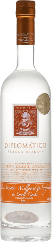 34,95 € Envio grátis | Rum Diplomático Blanco Reserva Venezuela Garrafa 70 cl