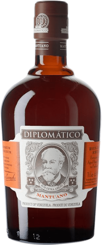 28,95 € Envio grátis | Rum Diplomático Mantuano Extra Añejo Reserva Venezuela Garrafa 70 cl