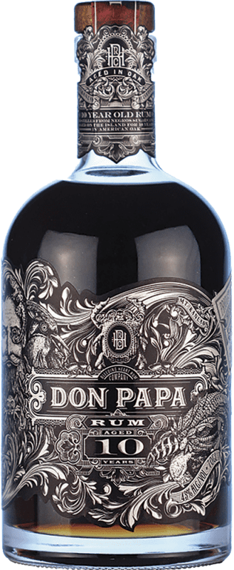 119,95 € 免费送货 | 朗姆酒 Don Papa Rum 菲律宾 10 岁 瓶子 70 cl