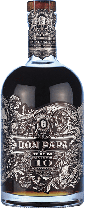 93,95 € Envio grátis | Rum Don Papa Rum Filipinas 10 Anos Garrafa 70 cl