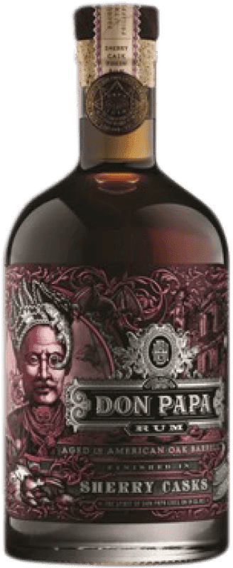 123,95 € Envío gratis | Ron Don Papa Rum Sherry Casks Extra Añejo Filipinas Botella 70 cl