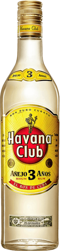 24,95 € Envio grátis | Rum Havana Club Dorado Cuba 3 Anos Garrafa 1 L