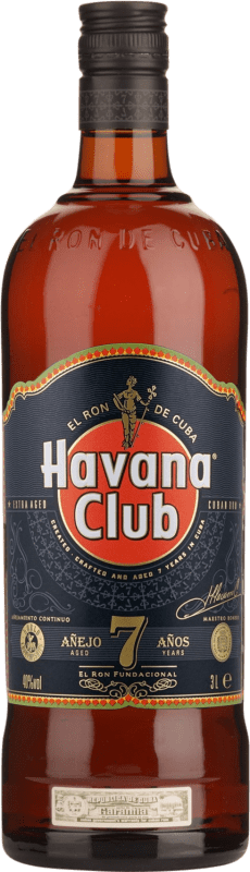 154,95 € 免费送货 | 朗姆酒 Havana Club 古巴 7 岁 双大瓶 — Jeroboam-Double Magnum 3 L