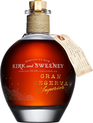 64,95 € 免费送货 | 朗姆酒 3 Badge Kirk and Sweeney 多明尼加共和国 23 岁 瓶子 70 cl