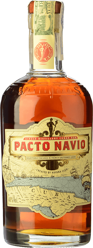 46,95 € Envio grátis | Rum Pacto Navío Extra Añejo Cuba Garrafa 70 cl