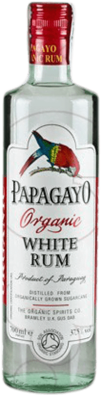 22,95 € Envio grátis | Rum Papagayo White — Branco Paraguai Organic — Bio 70 cl
