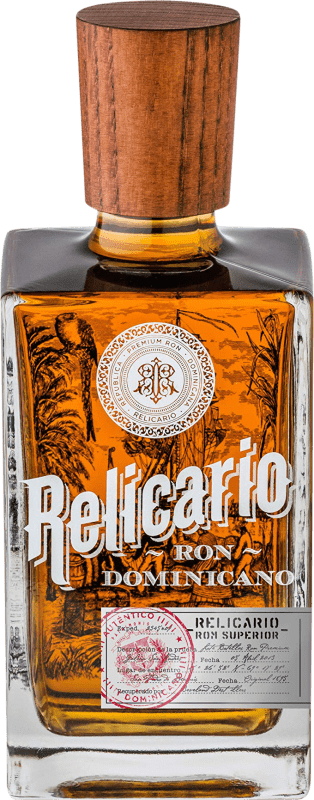 31,95 € Spedizione Gratuita | Rum Relicario Extra Añejo Repubblica Dominicana Bottiglia 70 cl