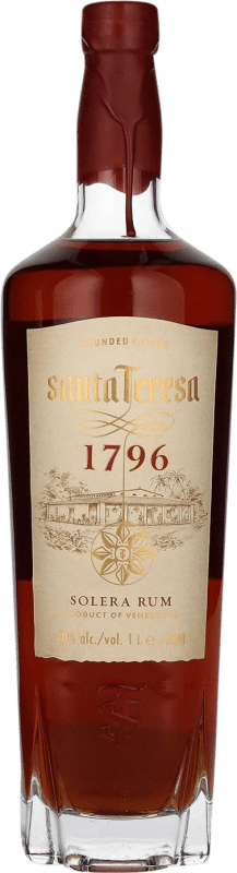 64,95 € Kostenloser Versand | Rum Santa Teresa 1796 Extra Añejo Venezuela Flasche 1 L