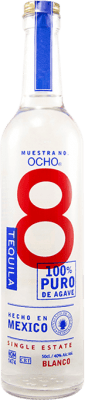 49,95 € 送料無料 | テキーラ Ocho 8 Blanco — 白 ハリスコ メキシコ ミディアムボトル 50 cl