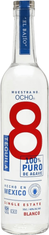 44,95 € 送料無料 | テキーラ Ocho 8. Blanco メキシコ ボトル Medium 50 cl