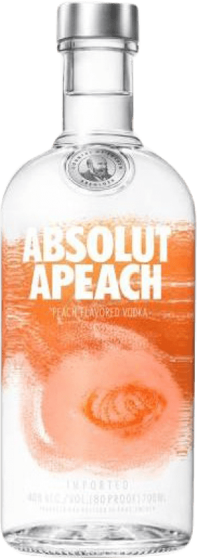 24,95 € Free Shipping | Vodka Absolut Apeach Sweden Bottle 1 L