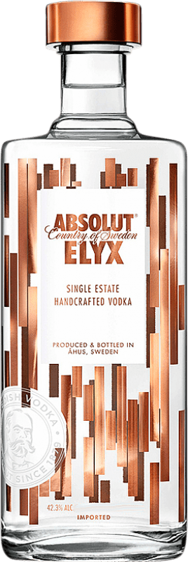 58,95 € Kostenloser Versand | Wodka Absolut Elyx Schweden Flasche 70 cl