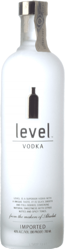 46,95 € Free Shipping | Vodka Absolut Level Sweden 70 cl