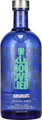 19,95 € Envio grátis | Vodca Absolut Love Edition Suécia Garrafa 70 cl